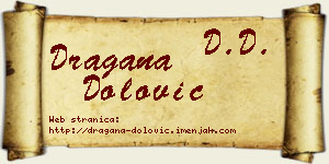 Dragana Dolović vizit kartica